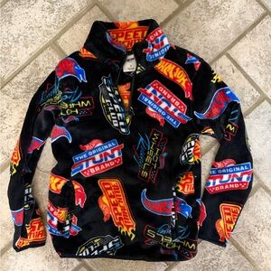 Hot Wheels Kids Fleece Pullover - Black